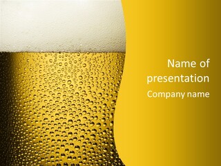 Cold Cool Beer PowerPoint Template