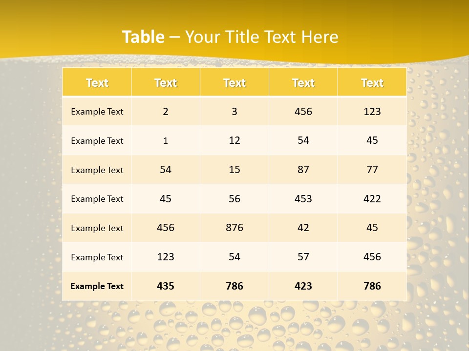 Cold Cool Beer PowerPoint Template