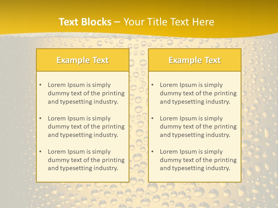 Cold Cool Beer PowerPoint Template