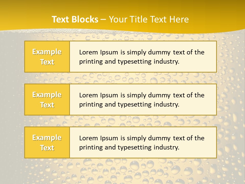 Cold Cool Beer PowerPoint Template