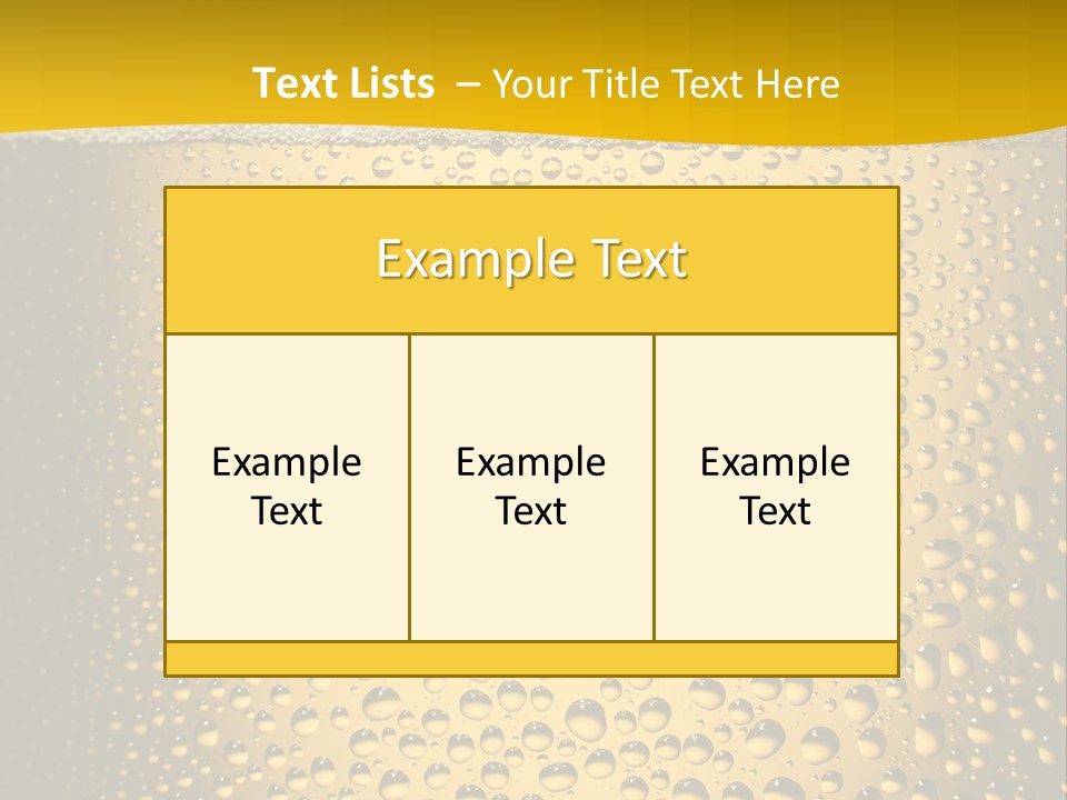Cold Cool Beer PowerPoint Template