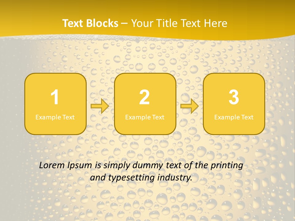 Cold Cool Beer PowerPoint Template