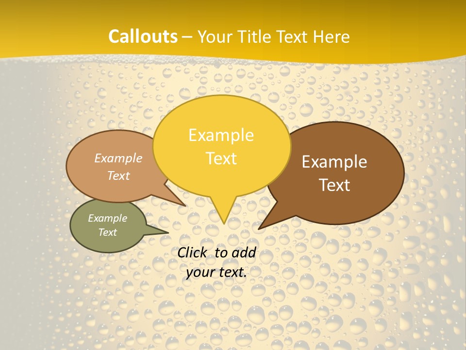 Cold Cool Beer PowerPoint Template