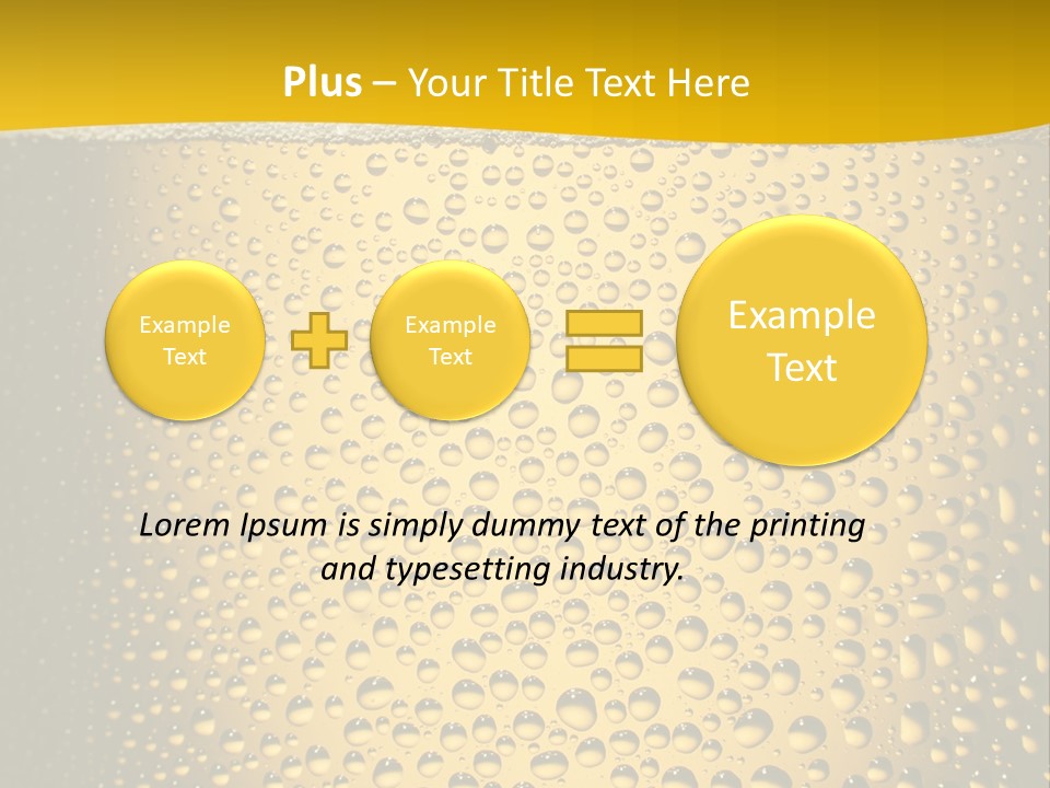 Cold Cool Beer PowerPoint Template