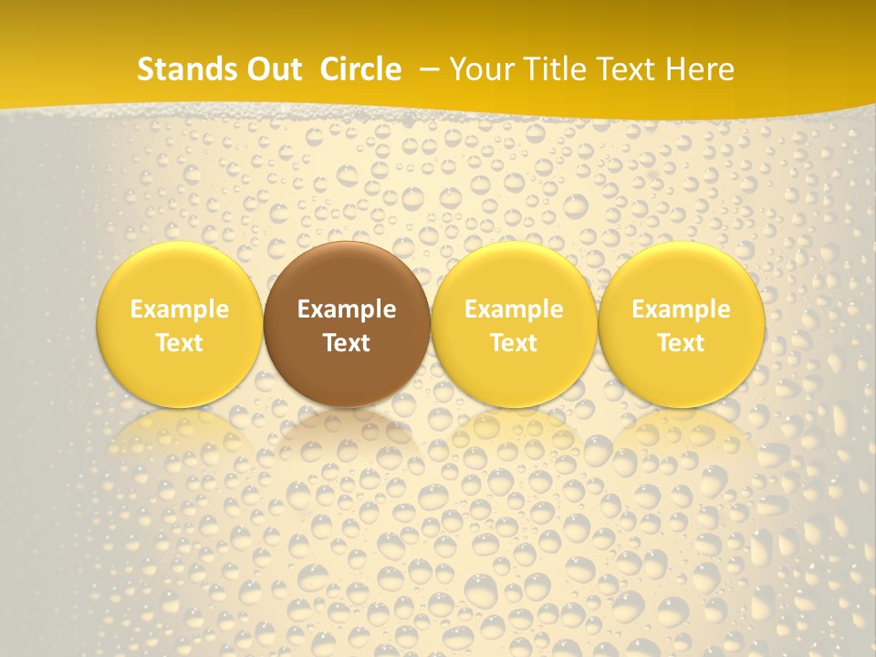 Cold Cool Beer PowerPoint Template