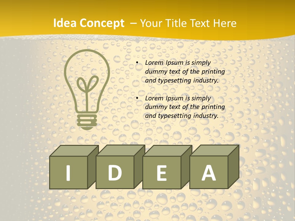 Cold Cool Beer PowerPoint Template