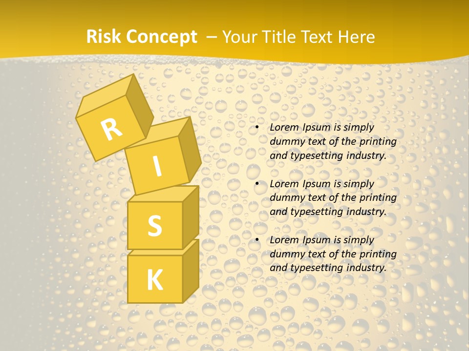 Cold Cool Beer PowerPoint Template