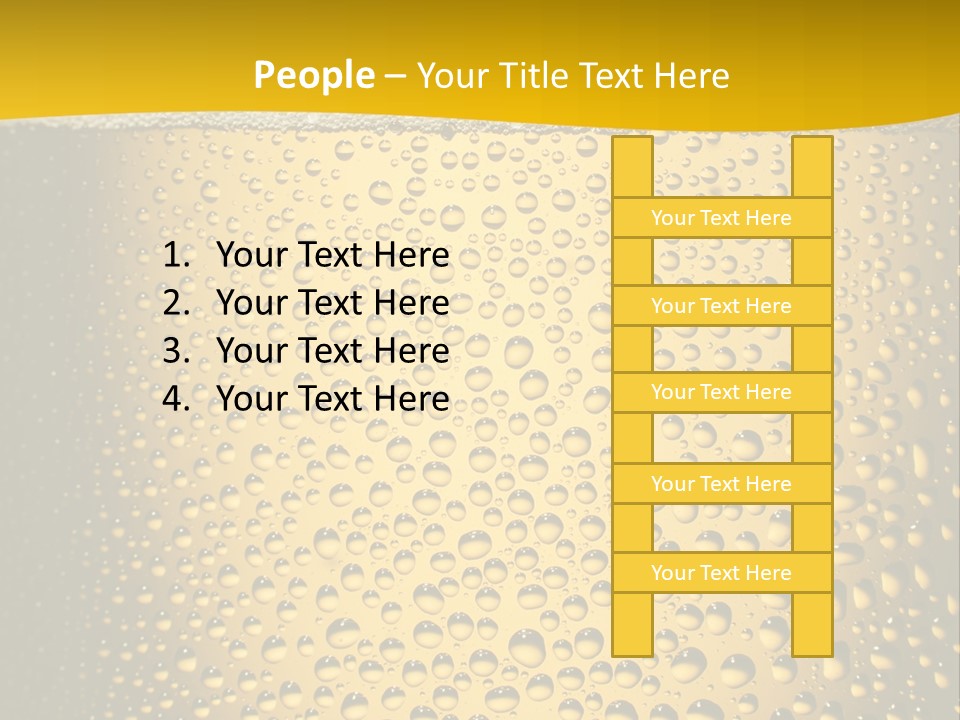 Cold Cool Beer PowerPoint Template