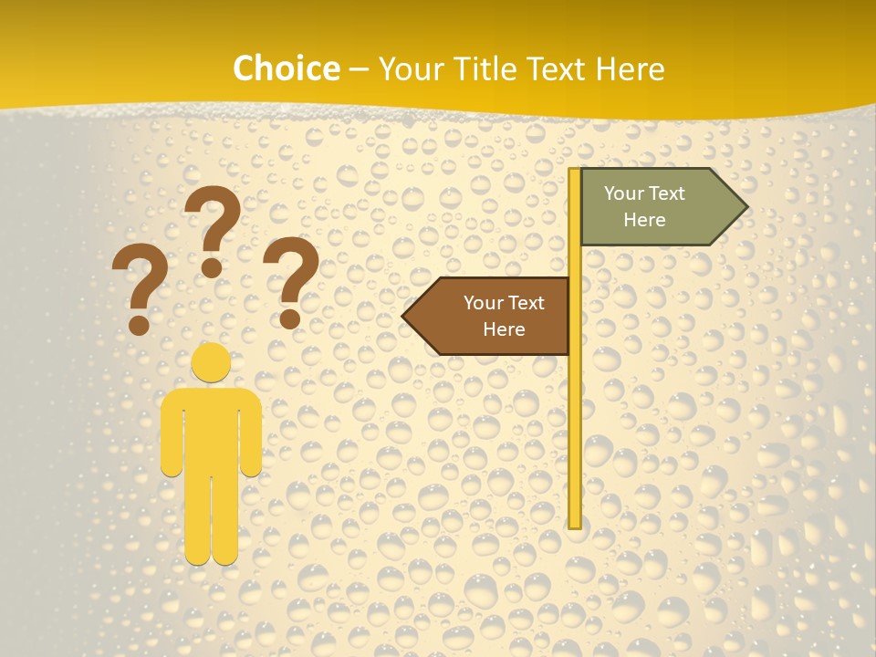 Cold Cool Beer PowerPoint Template