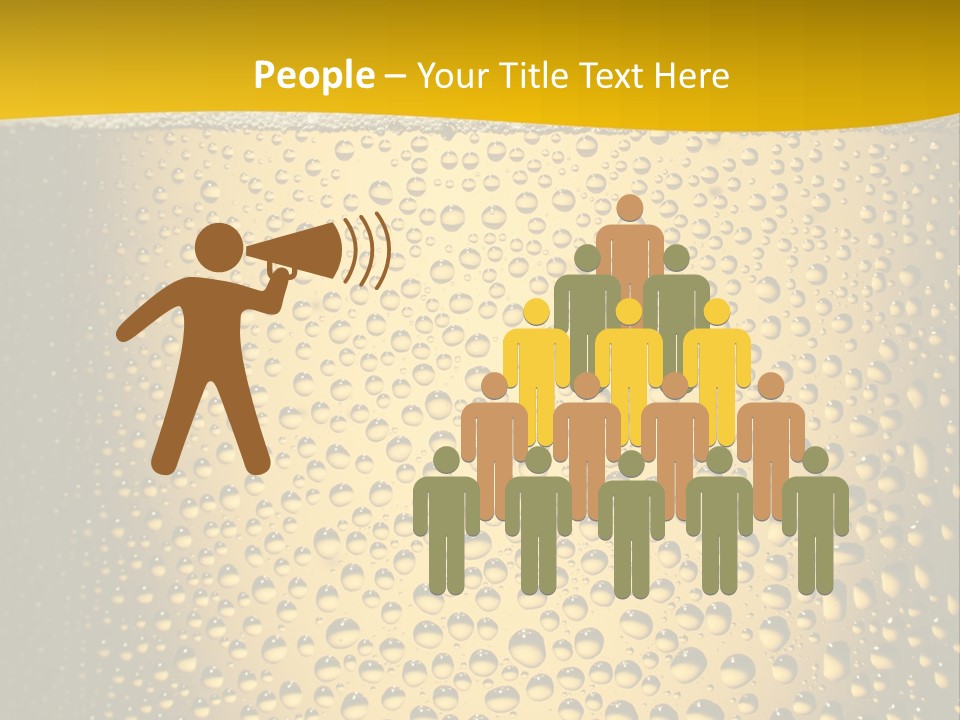 Cold Cool Beer PowerPoint Template