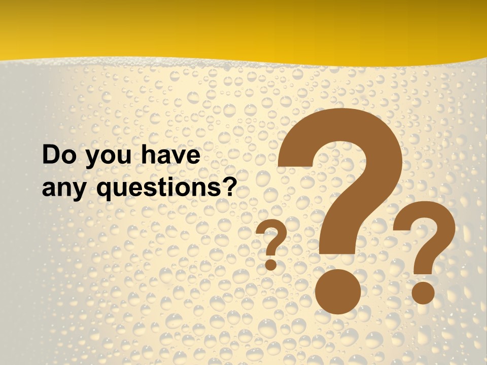 Cold Cool Beer PowerPoint Template
