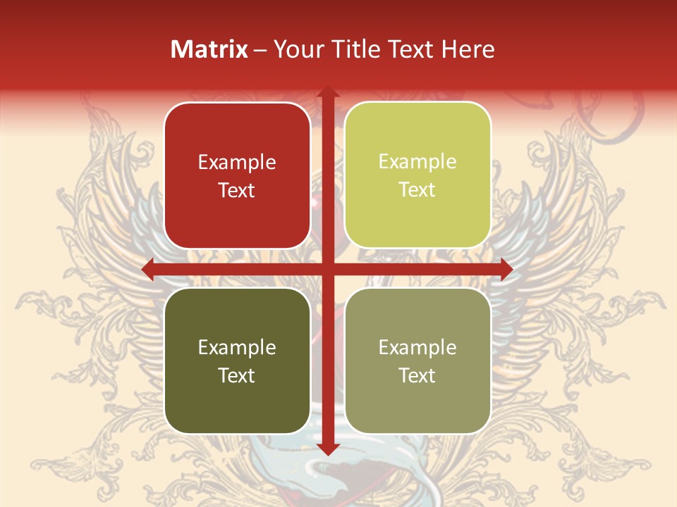 Curl Artistic Element PowerPoint Template