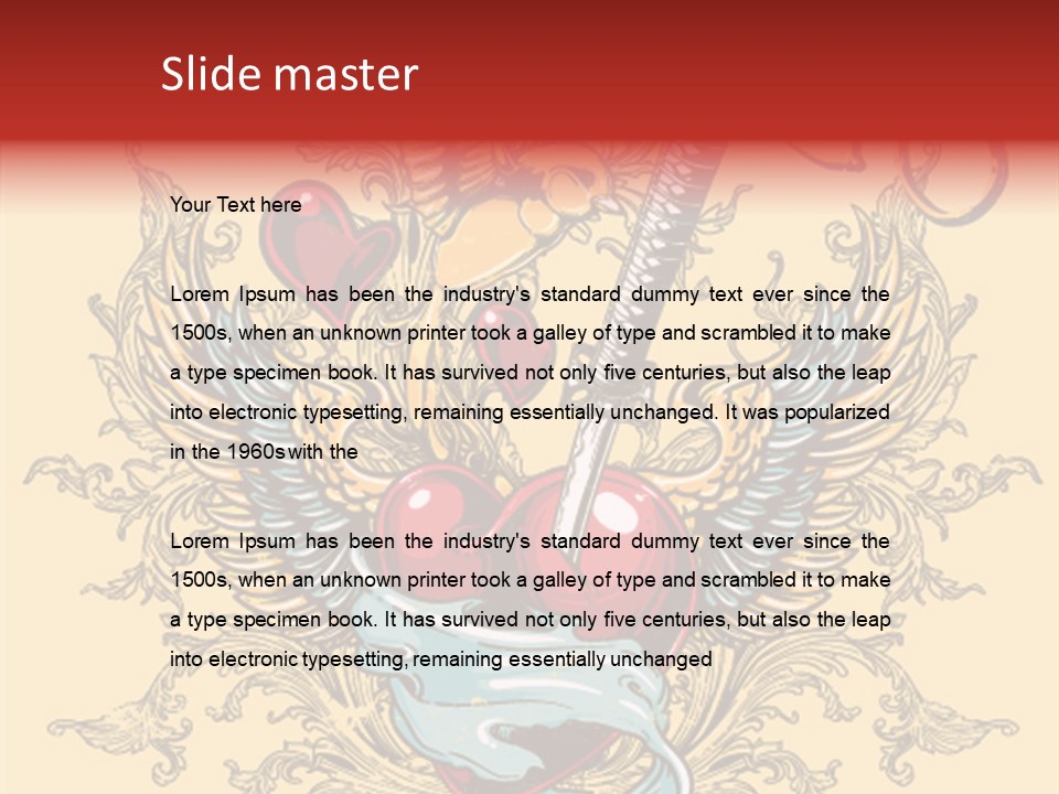 Curl Artistic Element PowerPoint Template