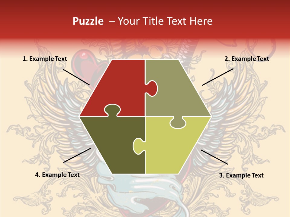 Curl Artistic Element PowerPoint Template