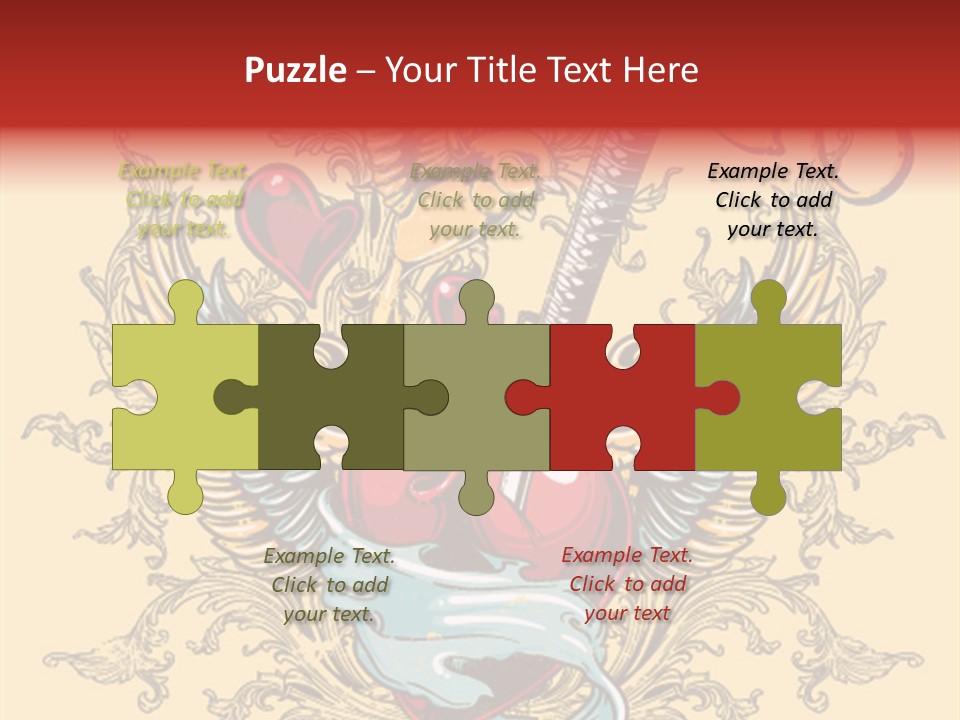 Curl Artistic Element PowerPoint Template