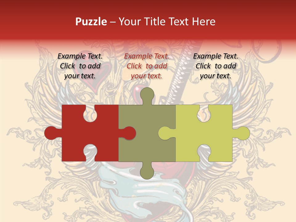 Curl Artistic Element PowerPoint Template