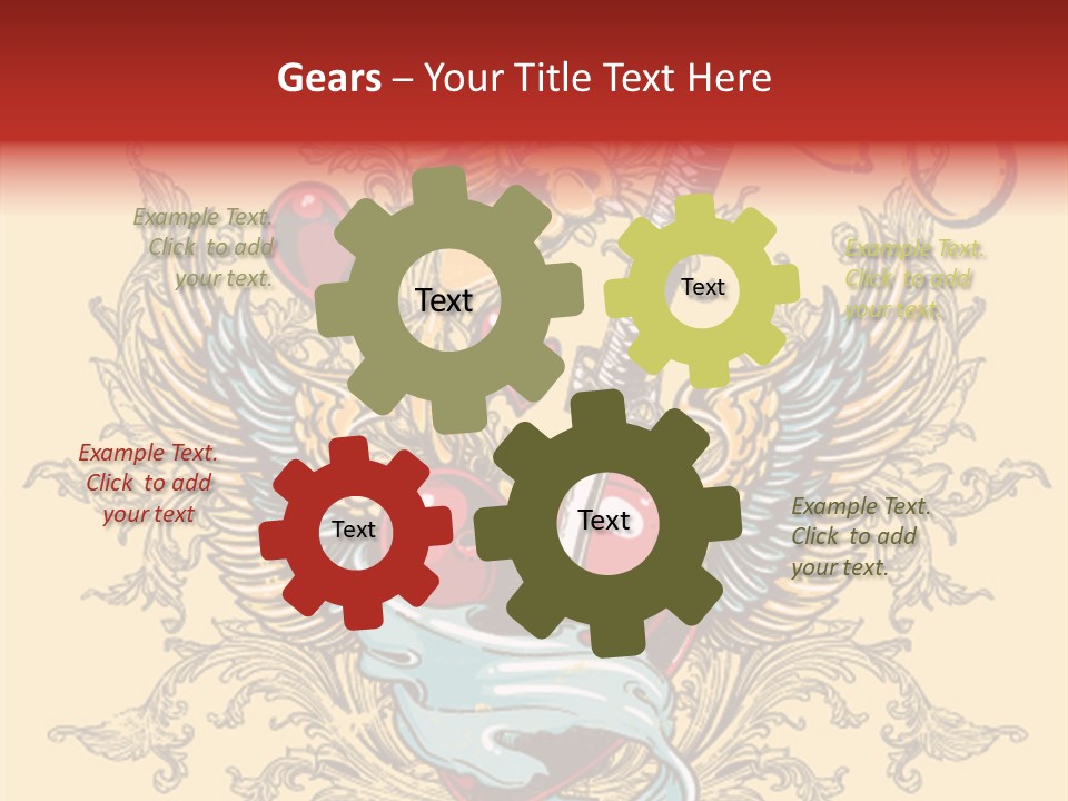 Curl Artistic Element PowerPoint Template