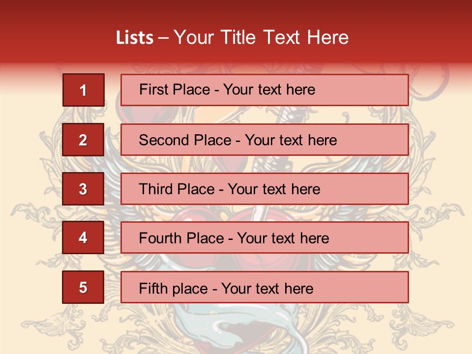Curl Artistic Element PowerPoint Template