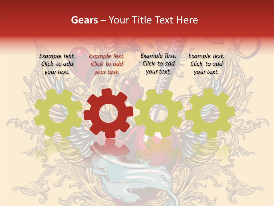 Curl Artistic Element PowerPoint Template