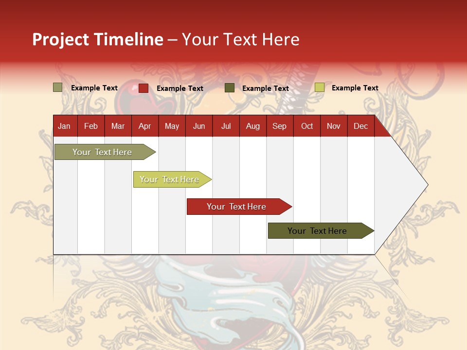 Curl Artistic Element PowerPoint Template