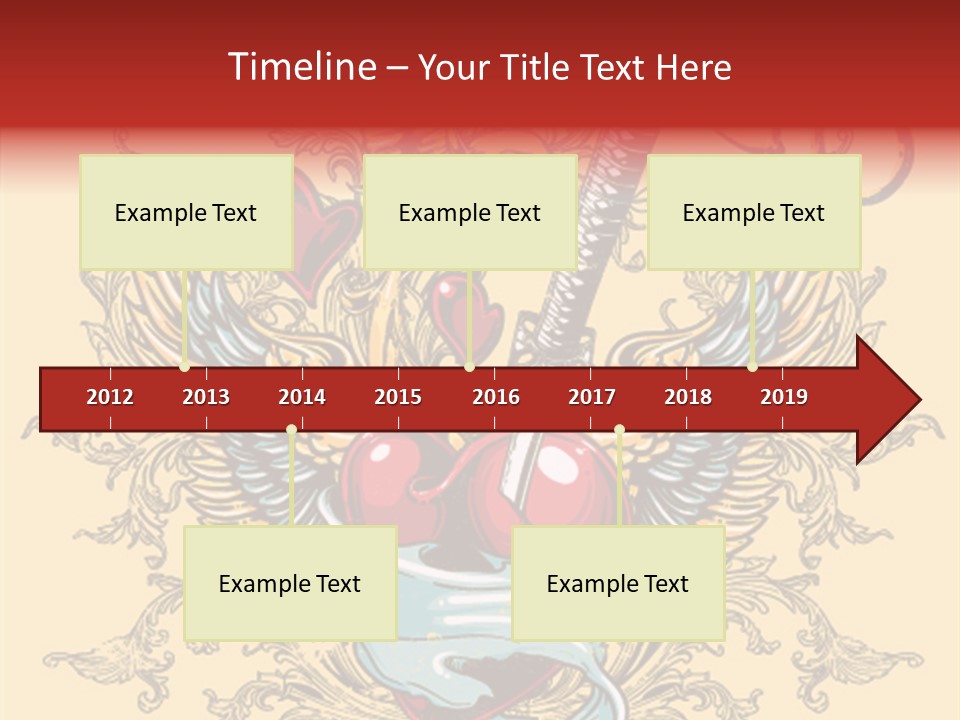Curl Artistic Element PowerPoint Template
