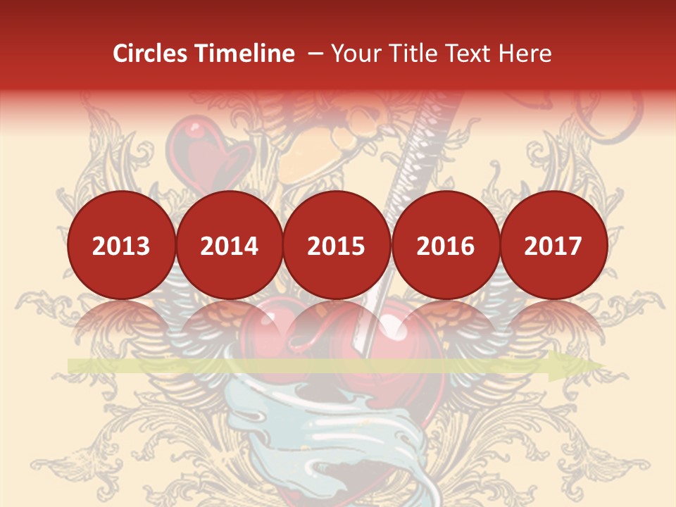 Curl Artistic Element PowerPoint Template