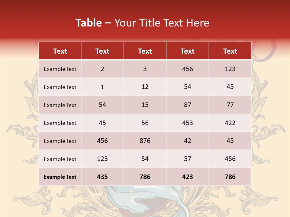 Curl Artistic Element PowerPoint Template
