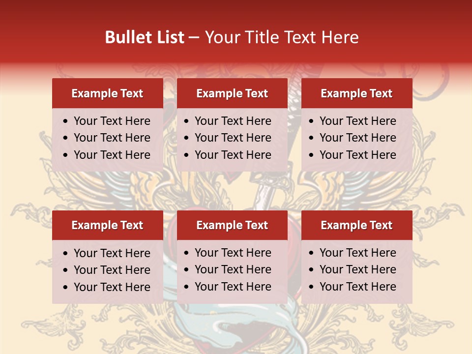 Curl Artistic Element PowerPoint Template