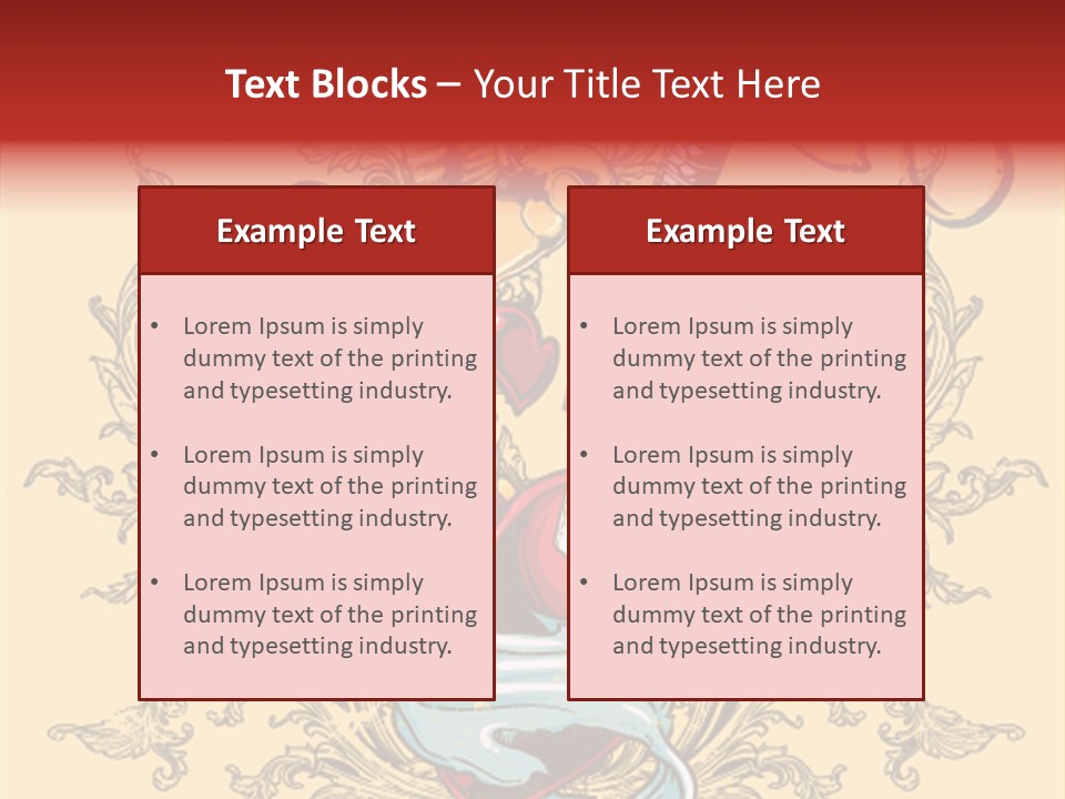 Curl Artistic Element PowerPoint Template