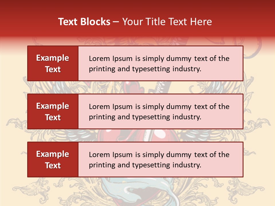 Curl Artistic Element PowerPoint Template