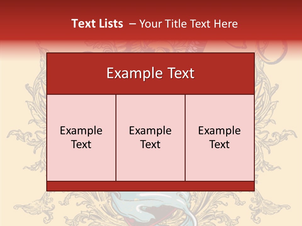 Curl Artistic Element PowerPoint Template