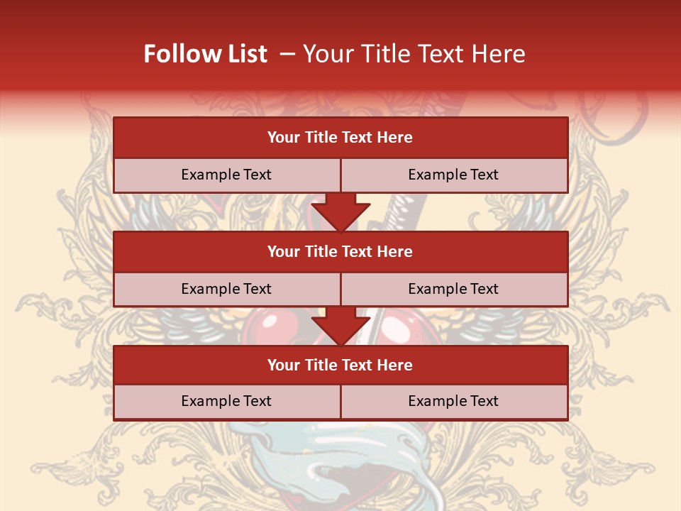 Curl Artistic Element PowerPoint Template