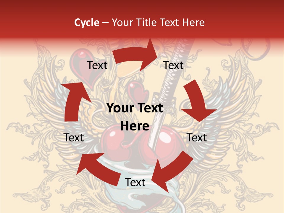 Curl Artistic Element PowerPoint Template