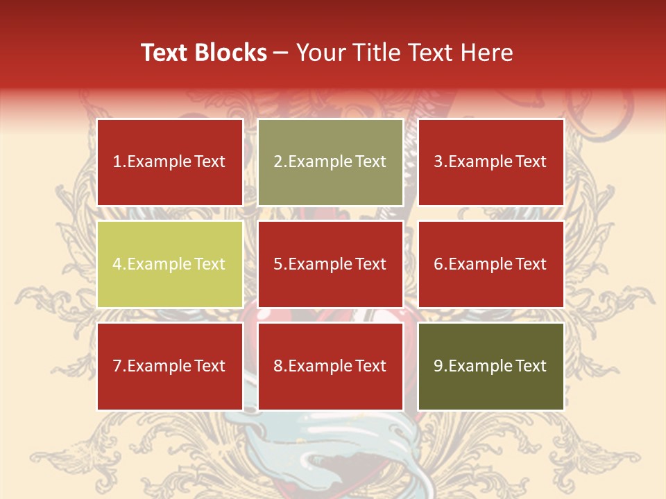 Curl Artistic Element PowerPoint Template