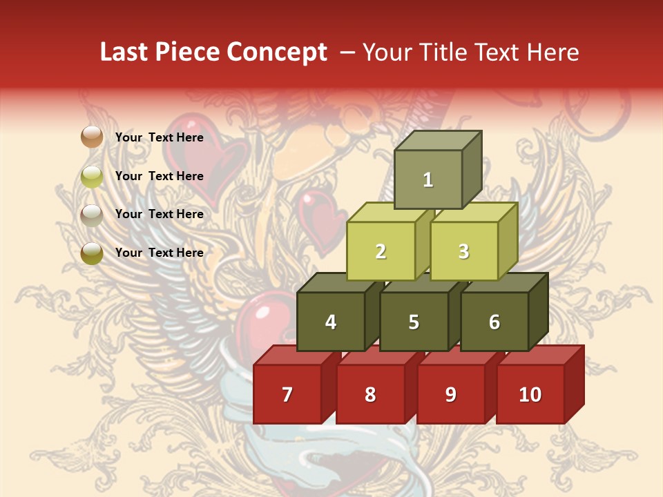 Curl Artistic Element PowerPoint Template