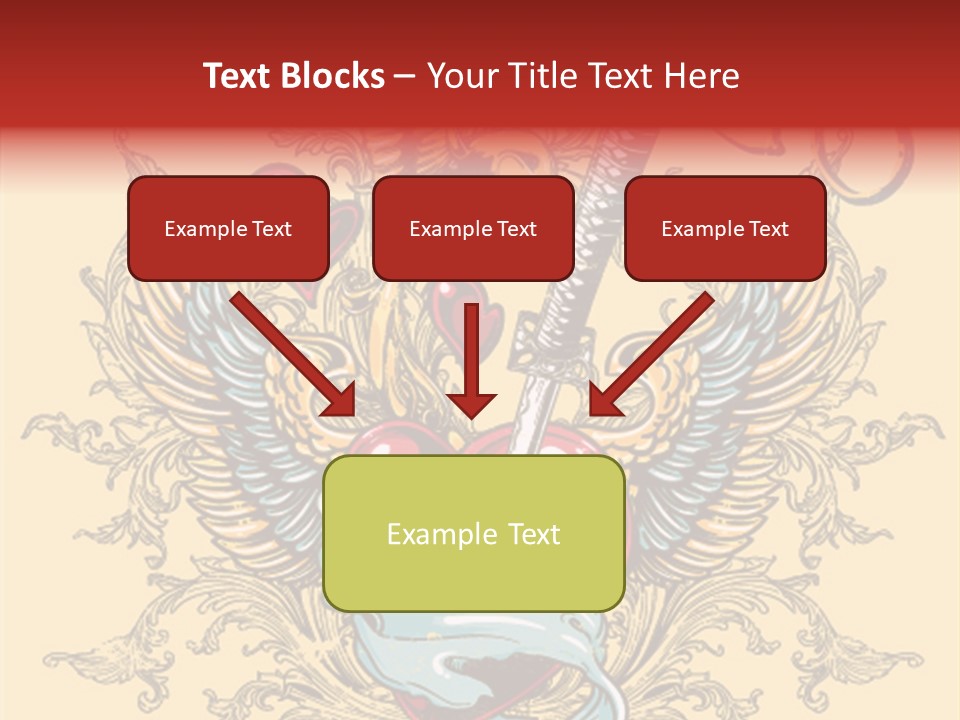 Curl Artistic Element PowerPoint Template