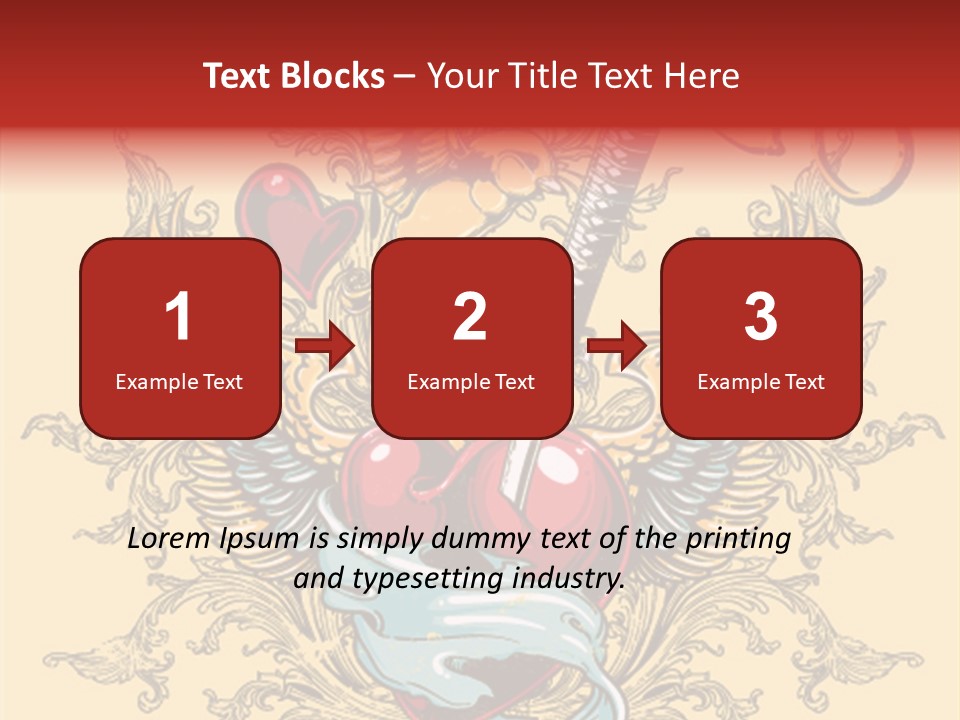 Curl Artistic Element PowerPoint Template