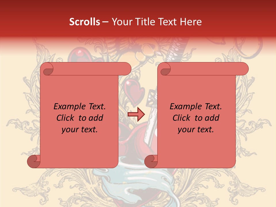 Curl Artistic Element PowerPoint Template