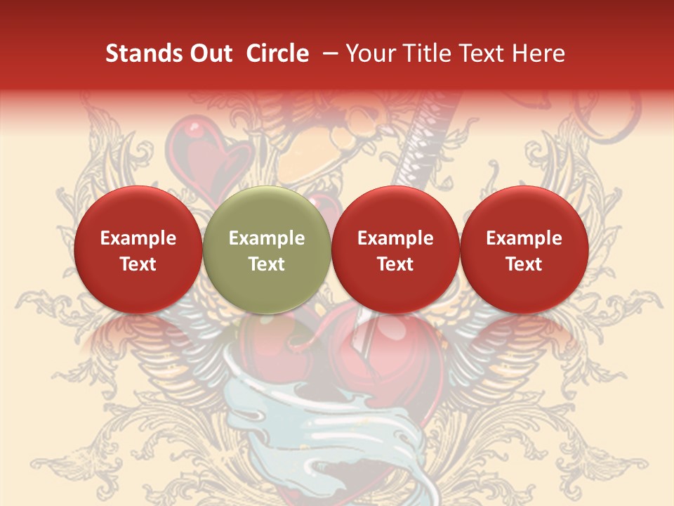 Curl Artistic Element PowerPoint Template