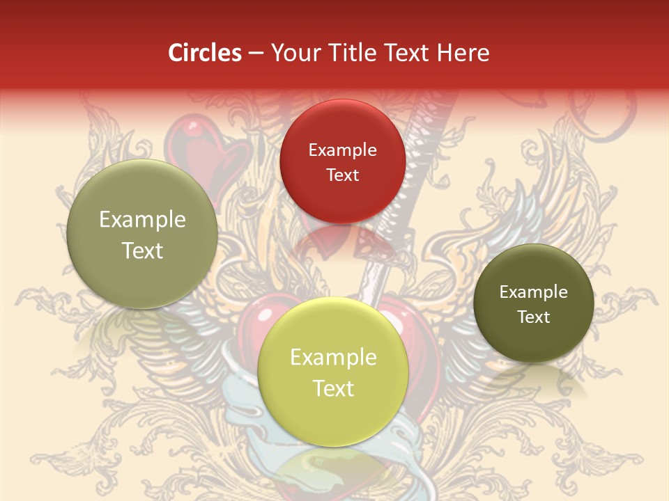 Curl Artistic Element PowerPoint Template