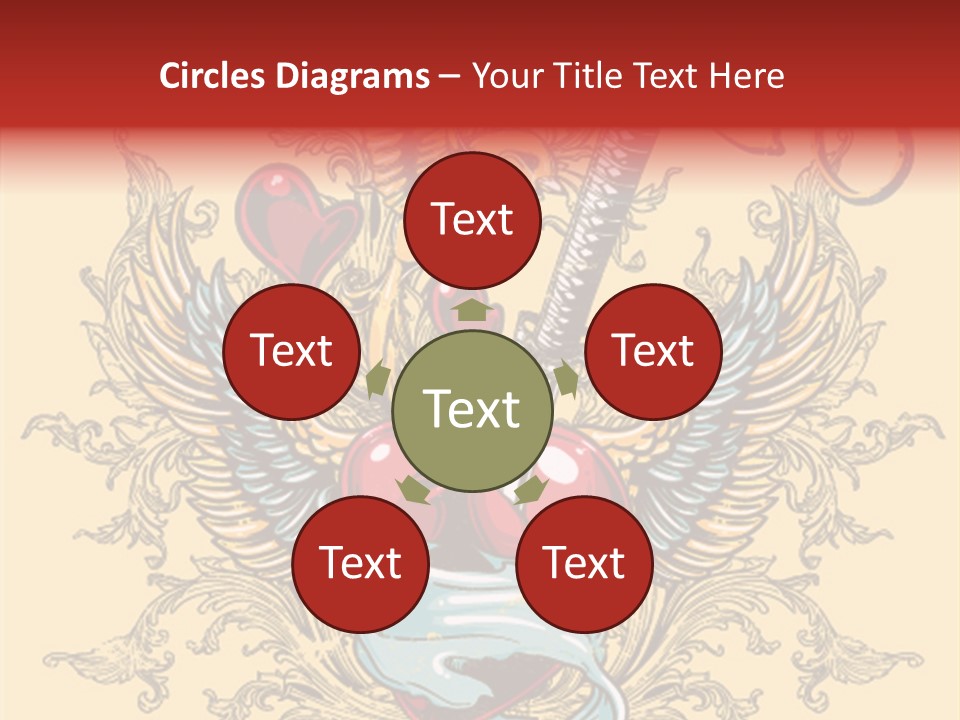 Curl Artistic Element PowerPoint Template