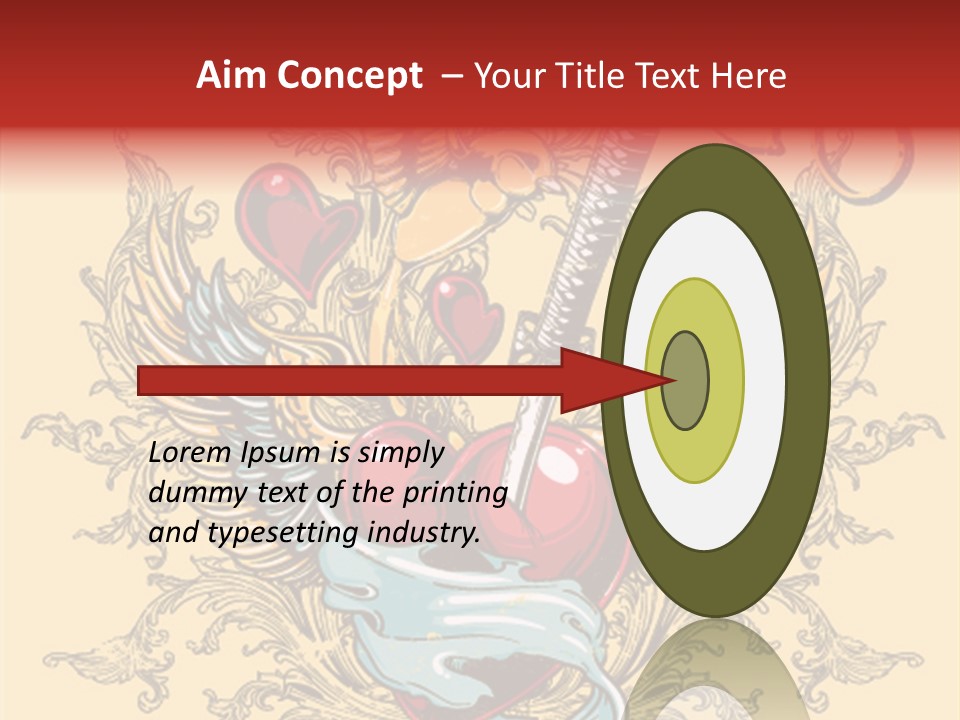 Curl Artistic Element PowerPoint Template