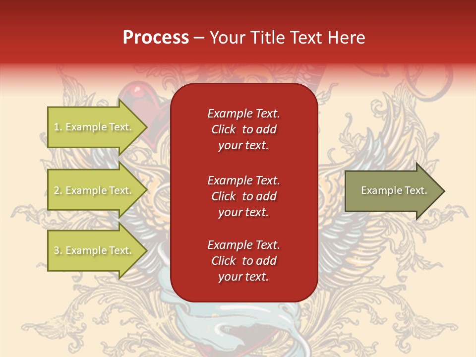 Curl Artistic Element PowerPoint Template