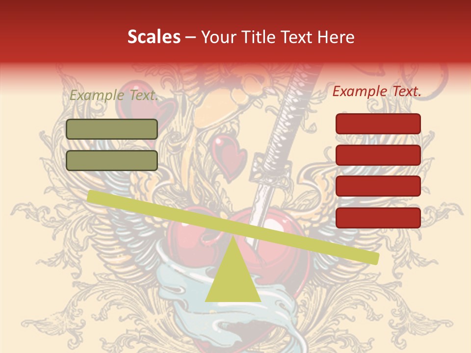 Curl Artistic Element PowerPoint Template