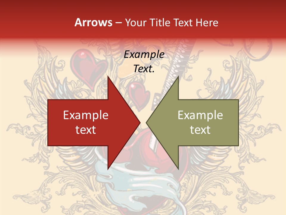 Curl Artistic Element PowerPoint Template