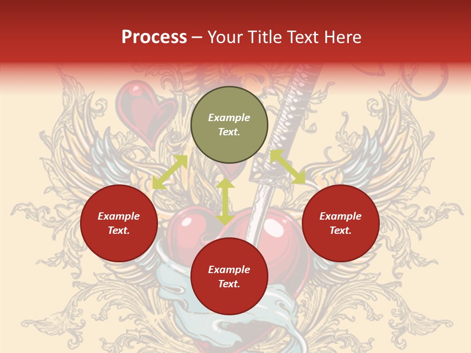 Curl Artistic Element PowerPoint Template