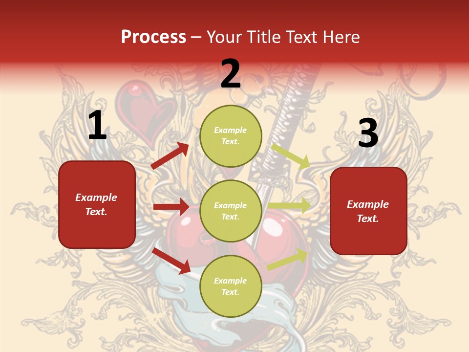 Curl Artistic Element PowerPoint Template