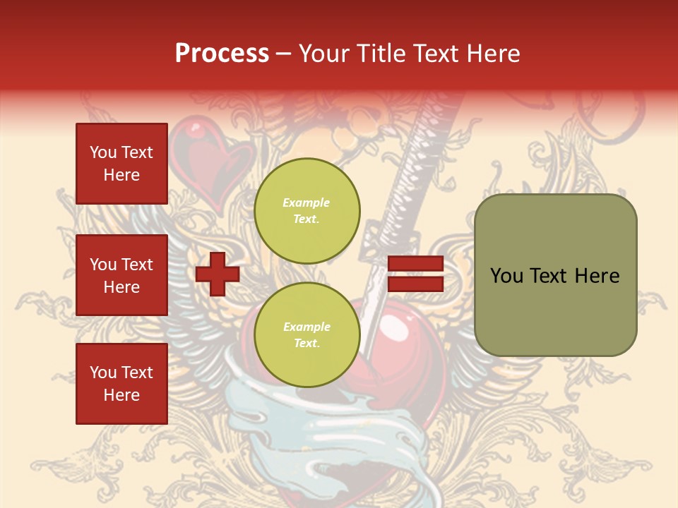 Curl Artistic Element PowerPoint Template