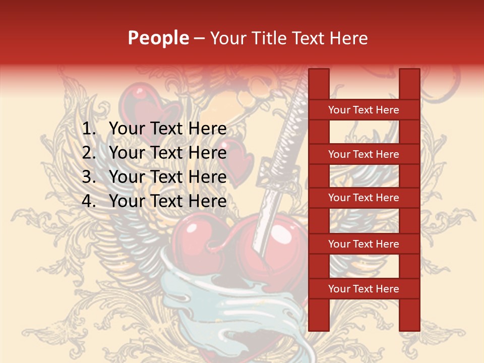 Curl Artistic Element PowerPoint Template
