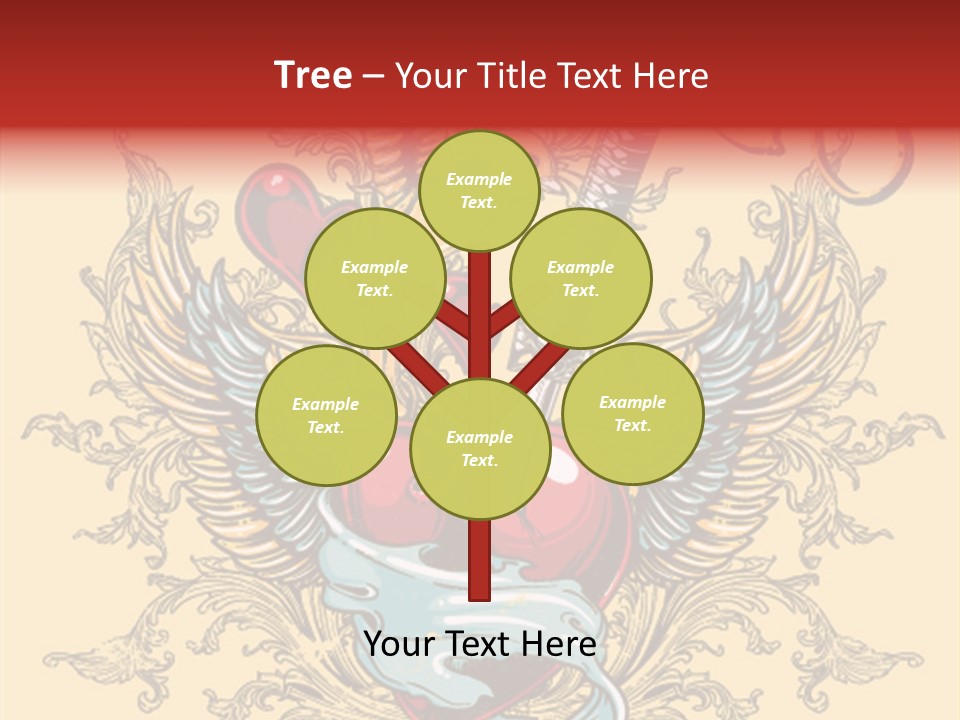 Curl Artistic Element PowerPoint Template